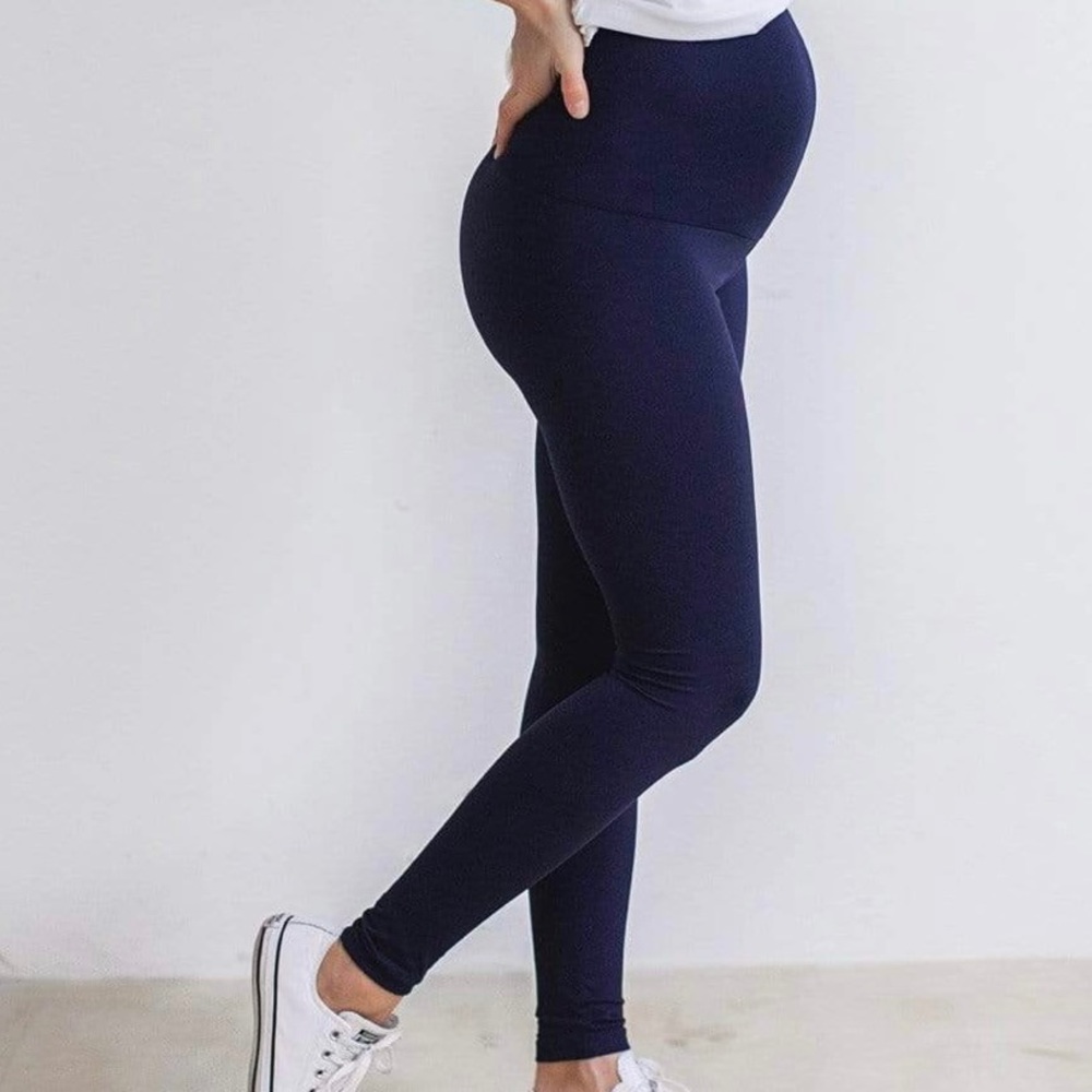 NWT Navy Maternity Leggings